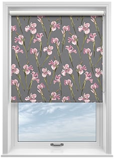 Ted Baker Wild Iris, Pink Charcoal - Twist&Fit Roller Blind